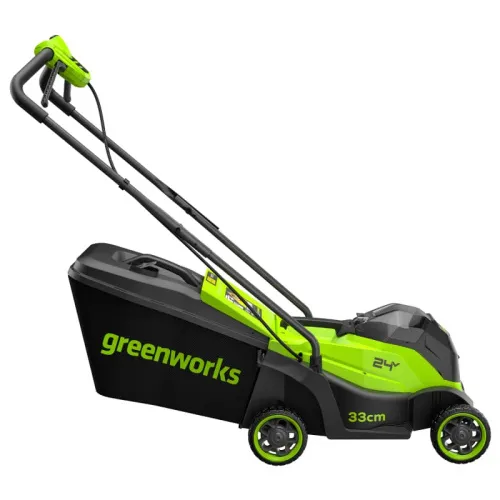 Газонокосилка аккумуляторная 33 см Greenworks 24V GD24LM331 2520607, бесщеточная, без АКБ и ЗУ