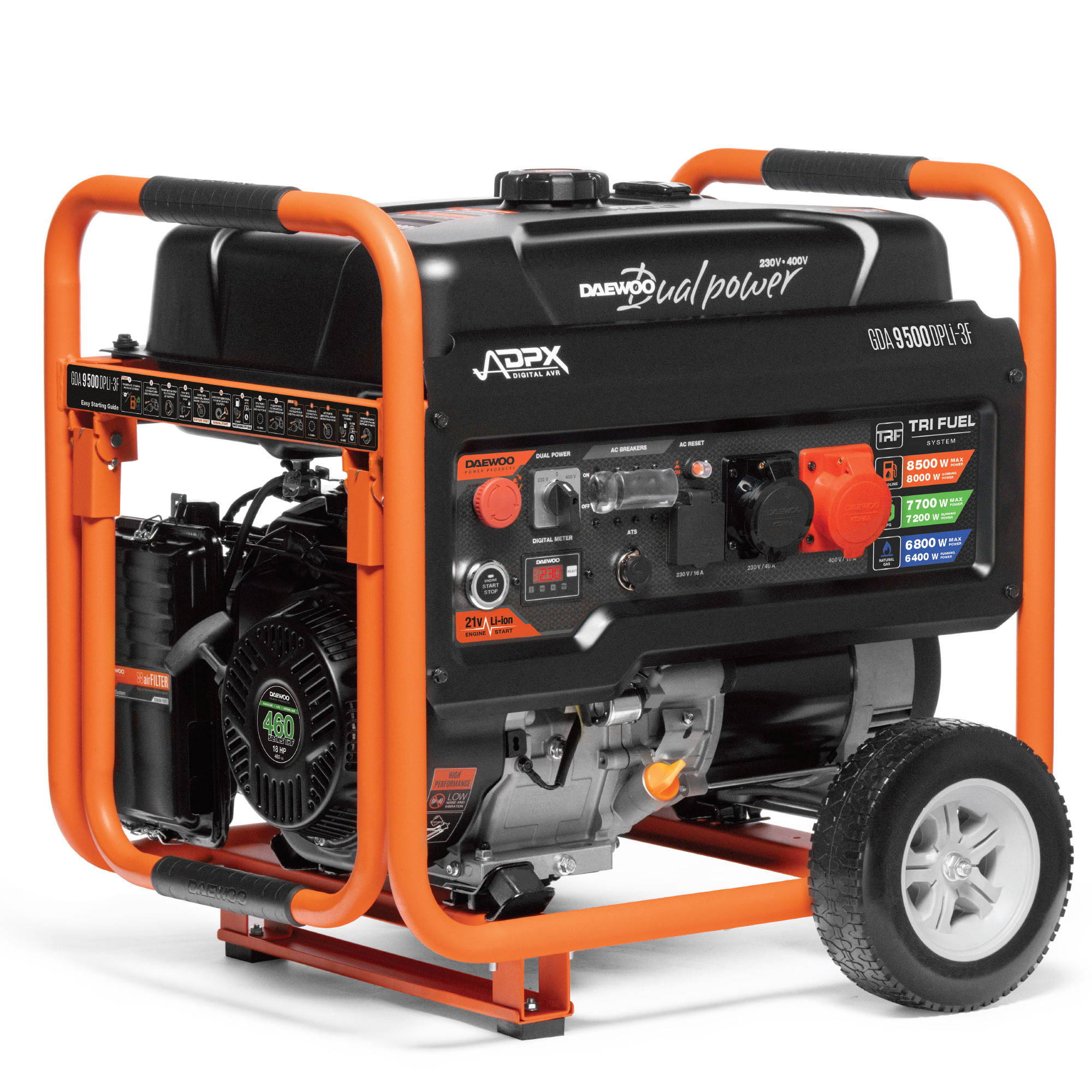 Бензиновый генератор Daewoo GDA 9500DPLi-3F