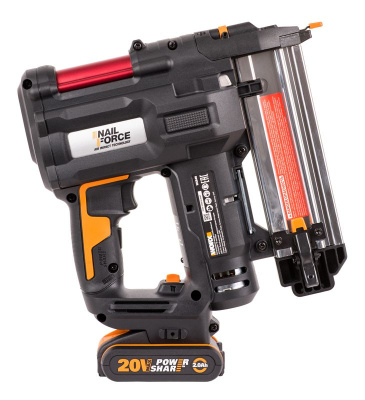 Аккумуляторный Гвозде-скобозабиватель WORX WX840 20В, 2Ач х1, ЗУ, кейс