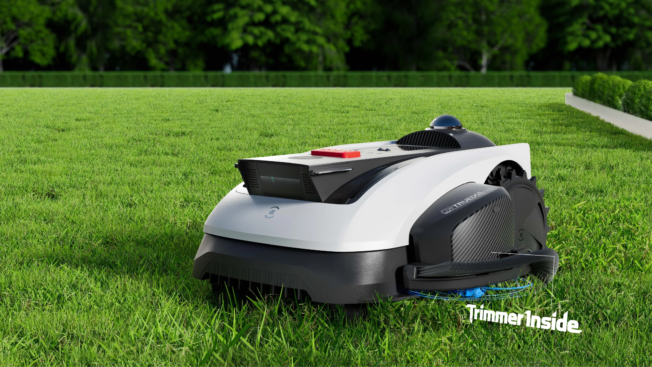 Ecovacs GOAT O1200 LiDAR PRO — робот газонокосилка со встроенным триммером и двойным лидаром