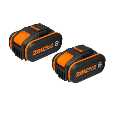 Комплект WORX WA3553.2: Аккумулятор 20В 4.0 А/ч - 2шт.